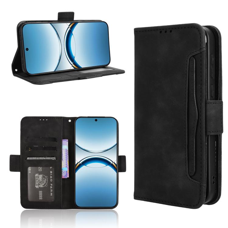 Custodia per telefono in pelle con slot per schede di consistenza al polpaccio, For OPPO Reno13 5G Global, For OPPO Reno13 F 4G / 5G, For OPPO Find X8, For OPPO K12X 5G / OnePlus Nord CE4 Lite 5G