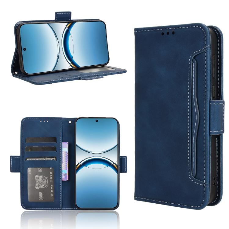 Custodia per telefono in pelle con slot per schede di consistenza al polpaccio, For OPPO Reno13 5G Global, For OPPO Reno13 F 4G / 5G, For OPPO Find X8, For OPPO K12X 5G / OnePlus Nord CE4 Lite 5G