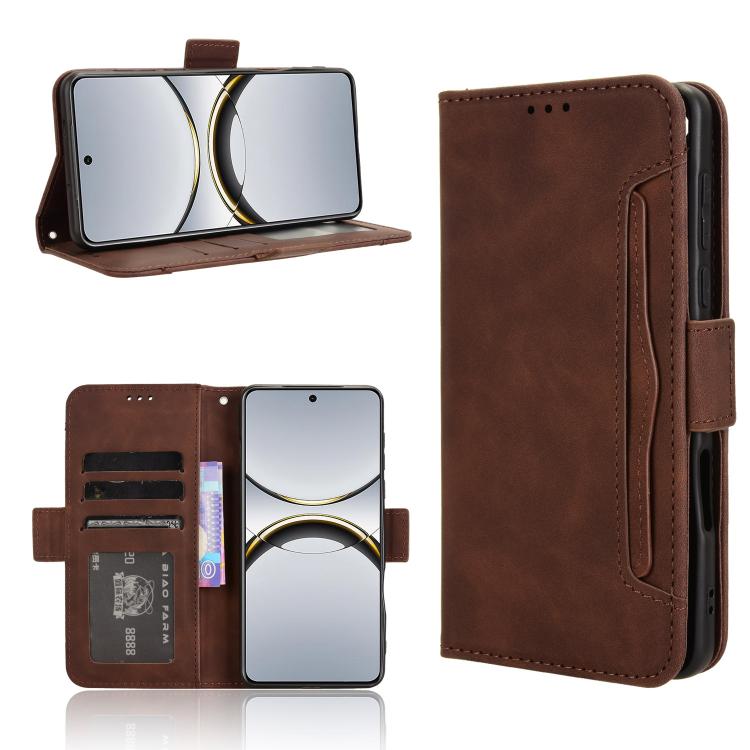 Custodia per telefono in pelle con slot per schede di consistenza al polpaccio, For OPPO A78 4G, For OPPO Find X8 Pro, For OPPO Reno7 A