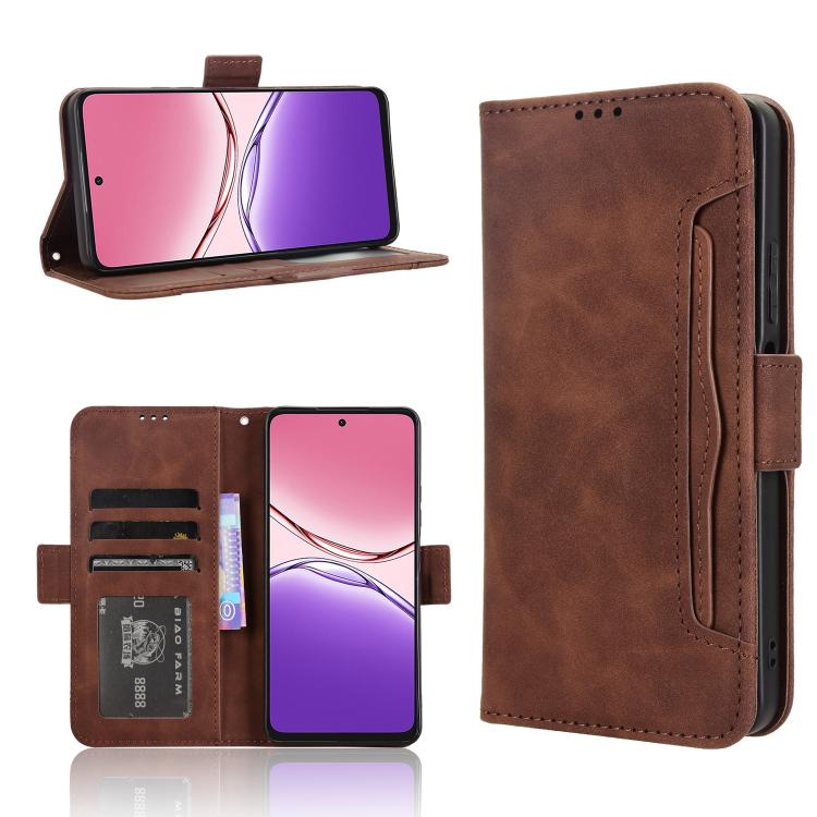 Custodia per telefono in pelle con slot per schede di consistenza al polpaccio, For OPPO F29 Pro 5G, For OPPO F29 5G Global, For OPPO A5 Pro Global, For OPPO Reno13 Pro 5G Global