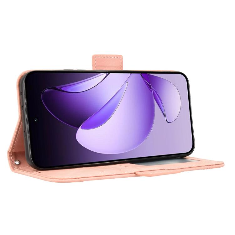 Custodia per telefono in pelle con slot per schede di consistenza al polpaccio, For OPPO Reno13 5G Global, For OPPO Reno13 F 4G / 5G, For OPPO Find X8, For OPPO K12X 5G / OnePlus Nord CE4 Lite 5G