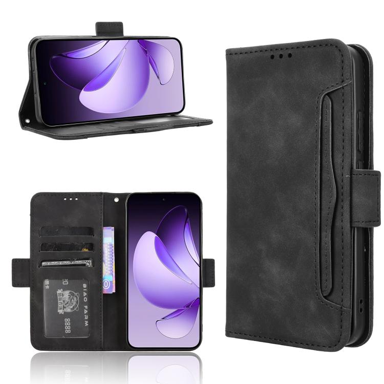 Custodia per telefono in pelle con slot per schede di consistenza al polpaccio, For OPPO Reno13 5G Global, For OPPO Reno13 F 4G / 5G, For OPPO Find X8, For OPPO K12X 5G / OnePlus Nord CE4 Lite 5G