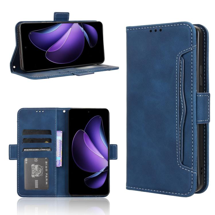 Custodia per telefono in pelle con slot per schede di consistenza al polpaccio, For OPPO Reno13 5G Global, For OPPO Reno13 F 4G / 5G, For OPPO Find X8, For OPPO K12X 5G / OnePlus Nord CE4 Lite 5G