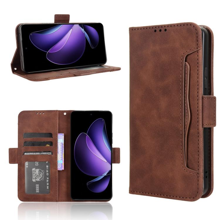 Custodia per telefono in pelle con slot per schede di consistenza al polpaccio, For OPPO Reno13 5G Global, For OPPO Reno13 F 4G / 5G, For OPPO Find X8, For OPPO K12X 5G / OnePlus Nord CE4 Lite 5G