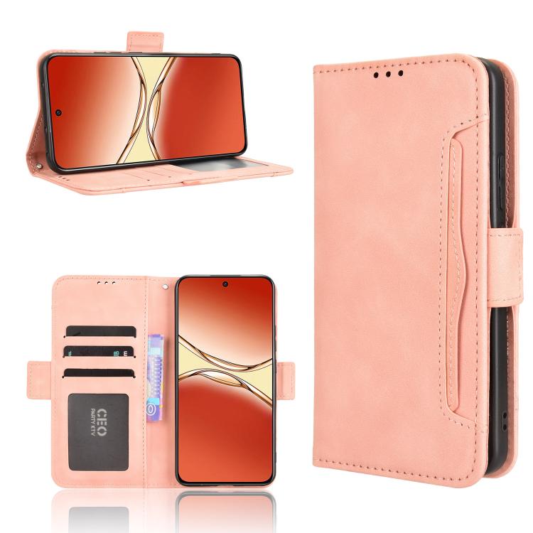 Custodia per telefono in pelle con slot per schede di consistenza al polpaccio, For OPPO F29 Pro 5G, For OPPO F29 5G Global, For OPPO A5 Pro Global, For OPPO Reno13 Pro 5G Global