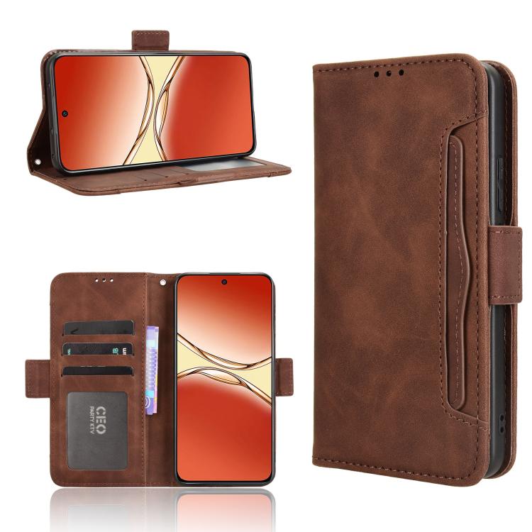 Custodia per telefono in pelle con slot per schede di consistenza al polpaccio, For OPPO F29 Pro 5G, For OPPO F29 5G Global, For OPPO A5 Pro Global, For OPPO Reno13 Pro 5G Global