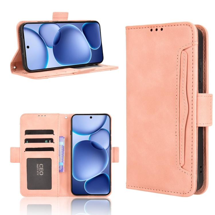 Custodia per telefono in pelle con slot per schede di consistenza al polpaccio, For OPPO K13 5G, For OPPO Find X8s+ 5G, For OPPO Find X8s 5G, For OPPO Find X8 Ultra 5G