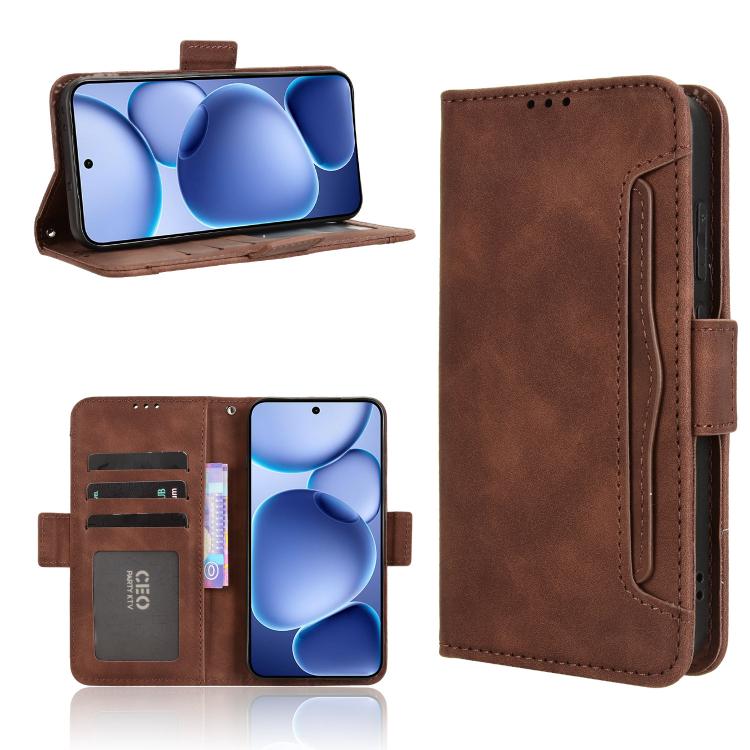 Custodia per telefono in pelle con slot per schede di consistenza al polpaccio, For OPPO K13 5G, For OPPO Find X8s+ 5G, For OPPO Find X8s 5G, For OPPO Find X8 Ultra 5G