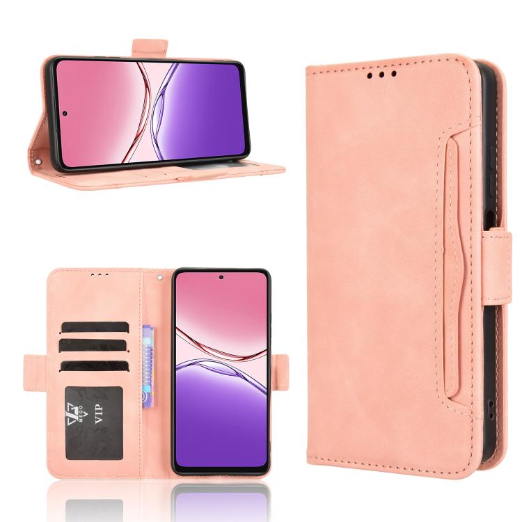 Custodia per telefono in pelle con slot per schede di consistenza al polpaccio, For OPPO Reno14 F 5G, For OPPO A5x 4G / 5G Global, For OPPO A5 4G / 5G Global, For OPPO Reno14 5G Global
