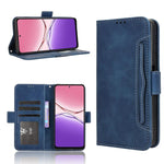 Custodia per telefono in pelle con slot per schede di consistenza al polpaccio, For OPPO Reno14 F 5G, For OPPO A5x 4G / 5G Global, For OPPO A5 4G / 5G Global, For OPPO Reno14 5G Global