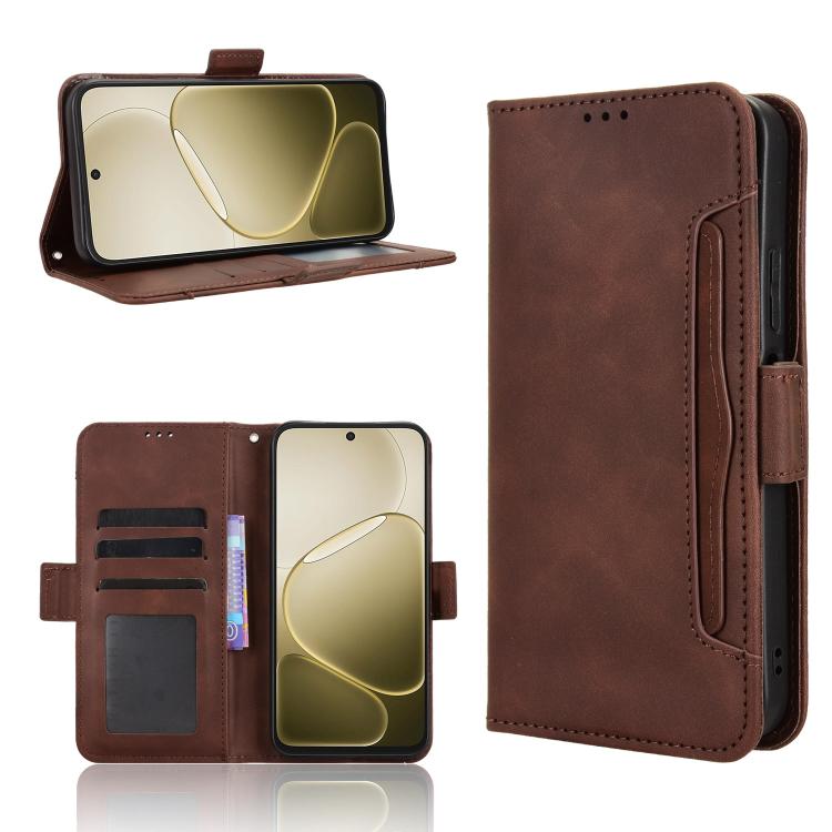 Custodia per telefono in pelle con slot per schede di consistenza al polpaccio, For OPPO Find X9 Ultra 5G, For OPPO A6c 4G / A6t / A6t Pro, For OPPO A6s 5G / A6 5G Global, For OPPO Reno15 Pro Max 5G Global