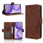 Custodia per telefono in pelle con slot per schede di consistenza al polpaccio, For OPPO Reno16 F 5G / Reno16 FS 5G, For OPPO Reno15 A / Reno15 F 5G, For OPPO Reno16 Pro 5G / Reno 16 5G Global, For OPPO F33 Pro 5G
