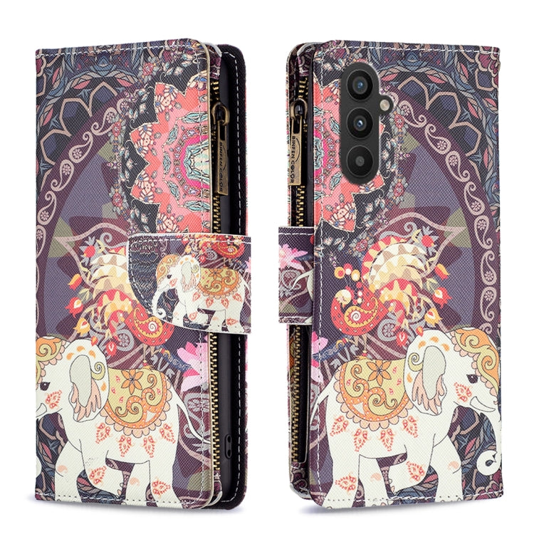 Custodia in pelle con cerniera per Samsung Galaxy A25 5G