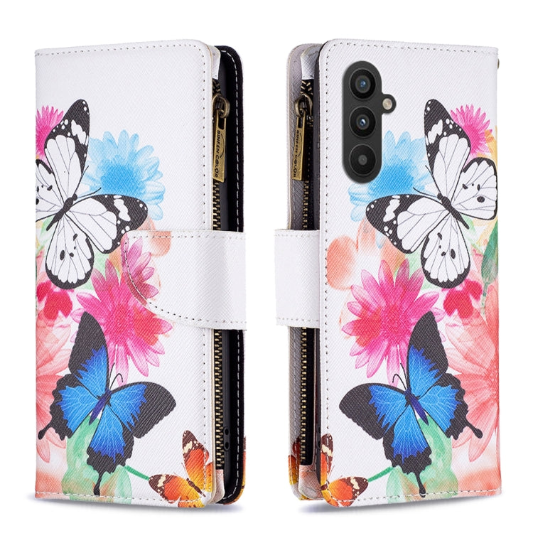 Custodia in pelle con cerniera per Samsung Galaxy A25 5G