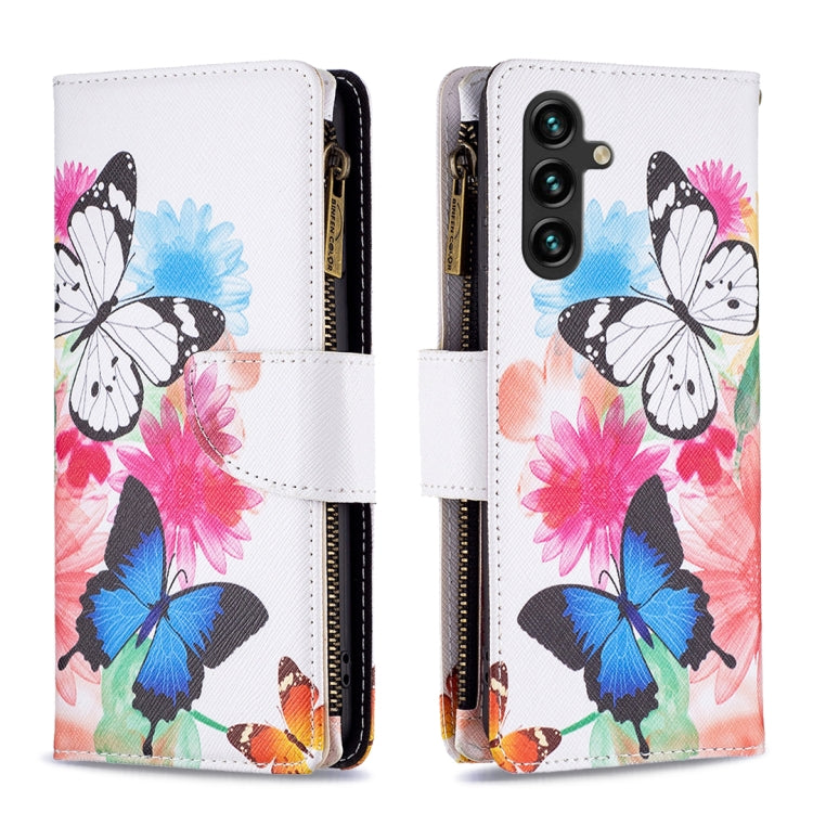 Custodia in pelle con cerniera per Samsung Galaxy A25 5G