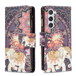 Custodia in pelle con cerniera per Samsung Galaxy S24+