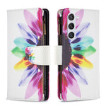 Custodia in pelle con cerniera per Samsung Galaxy S24+