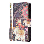 Custodia in pelle con cerniera per Samsung Galaxy S24+