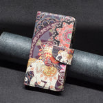Custodia in pelle con cerniera per Samsung Galaxy S24+