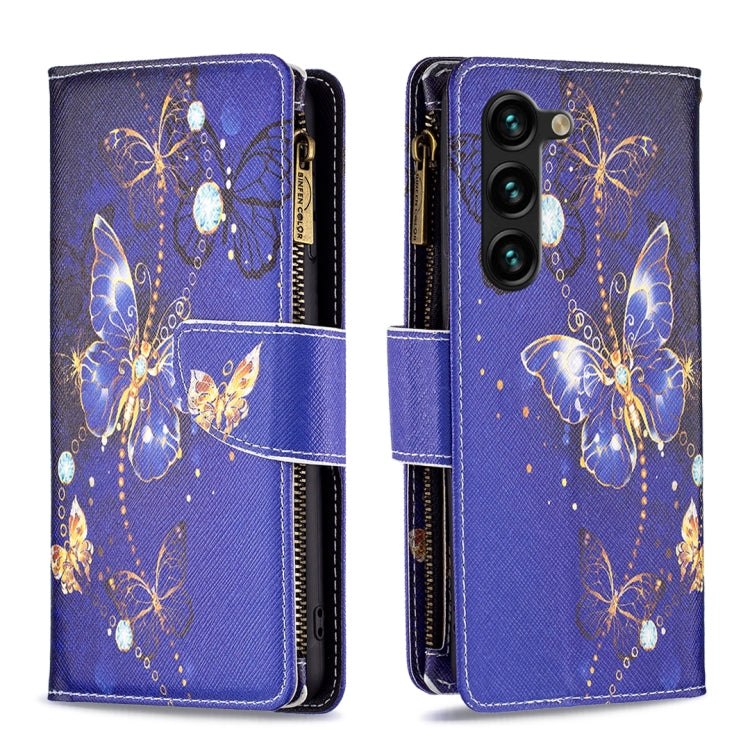 Custodia in pelle con cerniera per Samsung Galaxy S24+