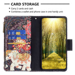 Custodia portafoglio in pelle per Samsung Galaxy A35