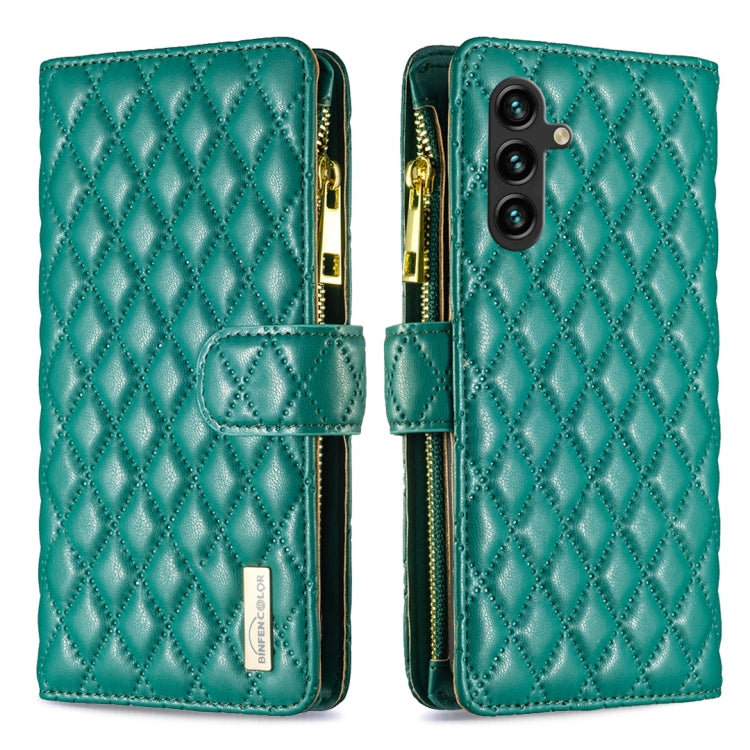 Custodia portafoglio in pelle con cerniera per Samsung Galaxy S24