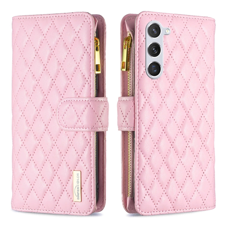 Custodia portafoglio in pelle con cerniera per Samsung Galaxy S24