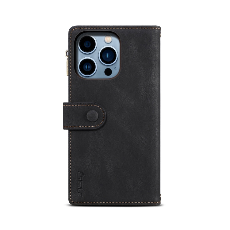 ESEBLE Custodia per cellulare in pelle RFID retro smerigliata, For iPhone 15 Pro, For iPhone 15 Plus, For iPhone 15