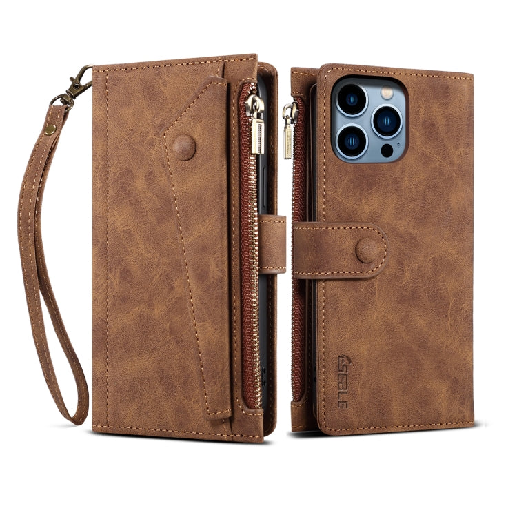 ESEBLE Custodia per cellulare in pelle RFID retro smerigliata, For iPhone 17e / 16e, For iPhone 16 Pro Max, For iPhone 16 Pro, For iPhone 16 Plus, For iPhone 16, For iPhone 15 Pro Max