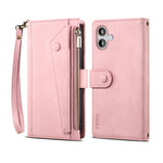 ESEBLE Custodia per cellulare in pelle RFID retro smerigliata, For iPhone 17e / 16e, For iPhone 16 Pro Max, For iPhone 16 Pro, For iPhone 16 Plus, For iPhone 16, For iPhone 15 Pro Max