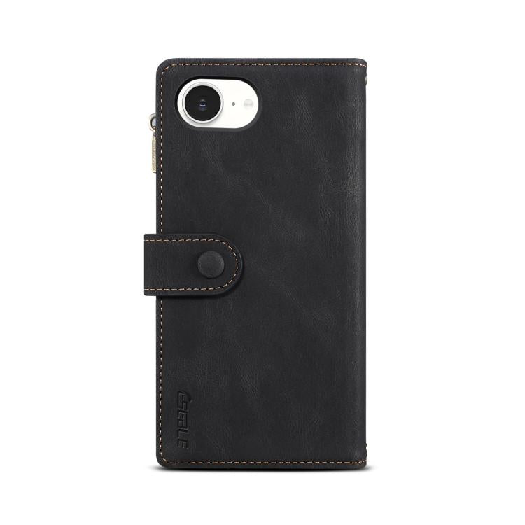 ESEBLE Custodia per cellulare in pelle RFID retro smerigliata, For iPhone 17e / 16e, For iPhone 16 Pro Max, For iPhone 16 Pro, For iPhone 16 Plus, For iPhone 16, For iPhone 15 Pro Max