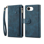 ESEBLE Custodia per cellulare in pelle RFID retro smerigliata, For iPhone 17e / 16e, For iPhone 16 Pro Max, For iPhone 16 Pro, For iPhone 16 Plus, For iPhone 16, For iPhone 15 Pro Max