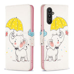 Custodia in pelle con motivo per Samsung Galaxy A25 5G
