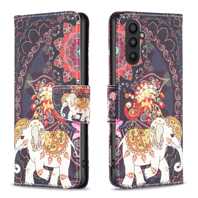 Custodia in pelle con motivo per Samsung Galaxy A25 5G