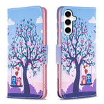 Custodia in pelle con motivo colorato per Samsung Galaxy S23 FE 5