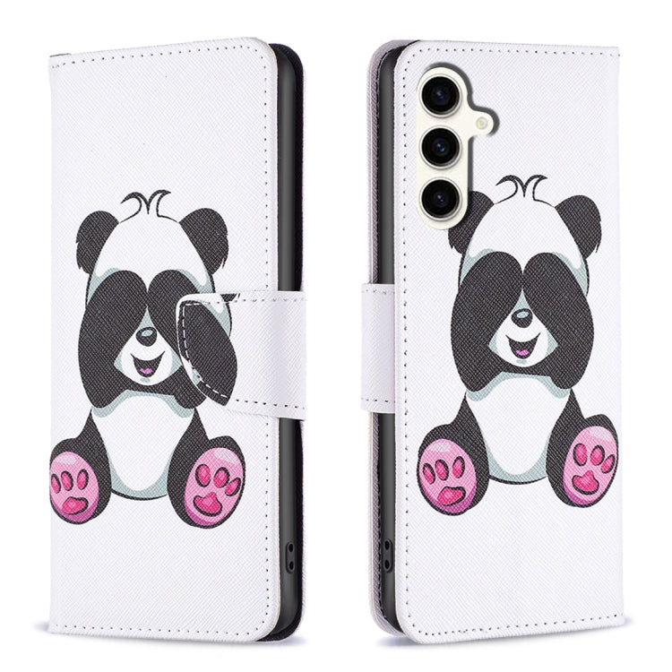 Custodia in pelle con motivo colorato per Samsung Galaxy S23 FE 5