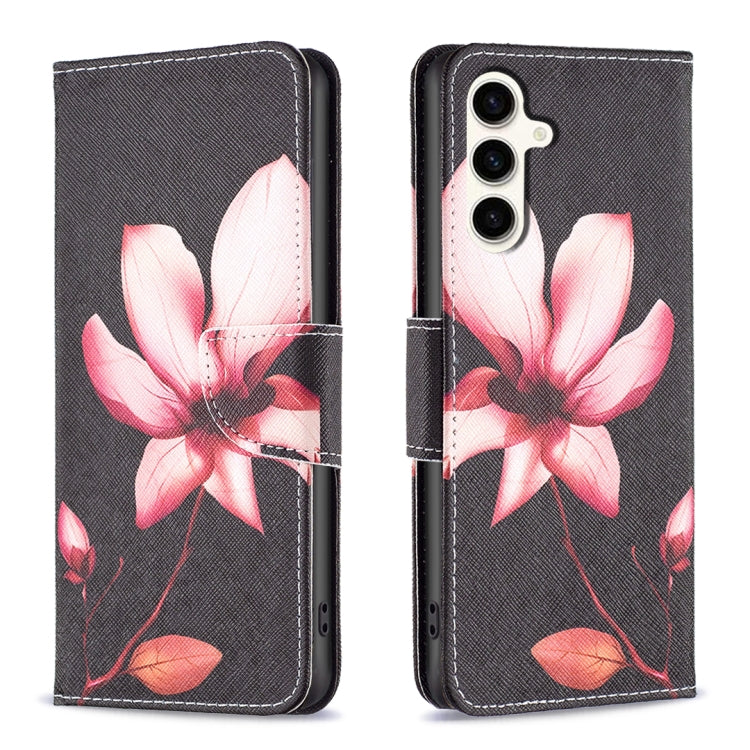 Custodia in pelle con motivo colorato per Samsung Galaxy S23 FE 5