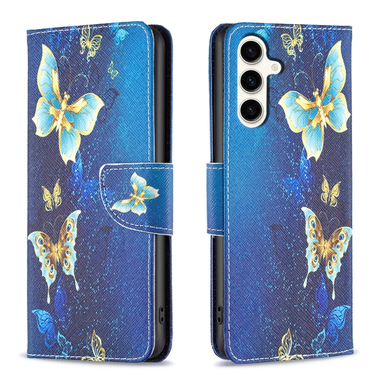 Custodia in pelle con motivo colorato per Samsung Galaxy S23 FE 5