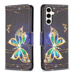 Custodia in pelle con motivo colorato per Samsung Galaxy S23 FE 5