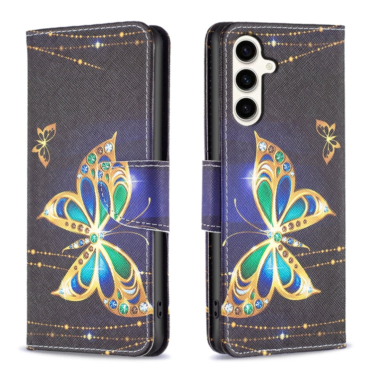 Custodia in pelle con motivo colorato per Samsung Galaxy S23 FE 5