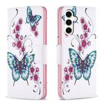 Custodia in pelle con motivo colorato per Samsung Galaxy S23 FE 5