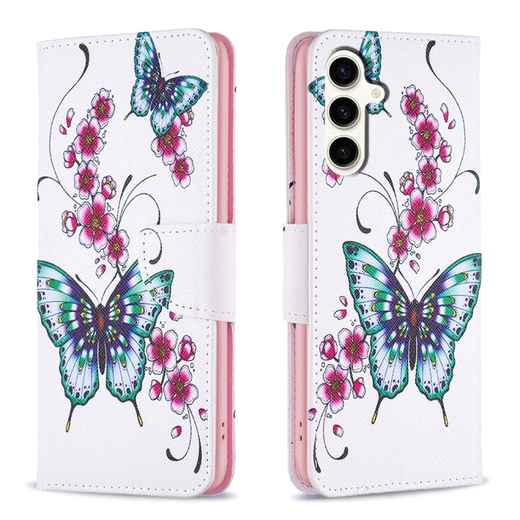 Custodia in pelle con motivo colorato per Samsung Galaxy S23 FE 5