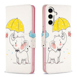 Custodia in pelle con motivo colorato per Samsung Galaxy S23 FE 5