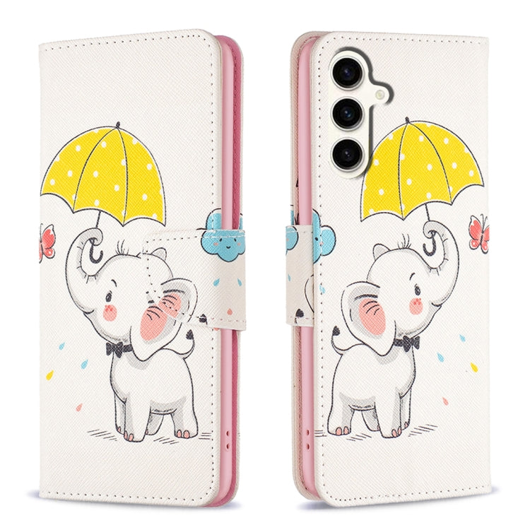 Custodia in pelle con motivo colorato per Samsung Galaxy S23 FE 5