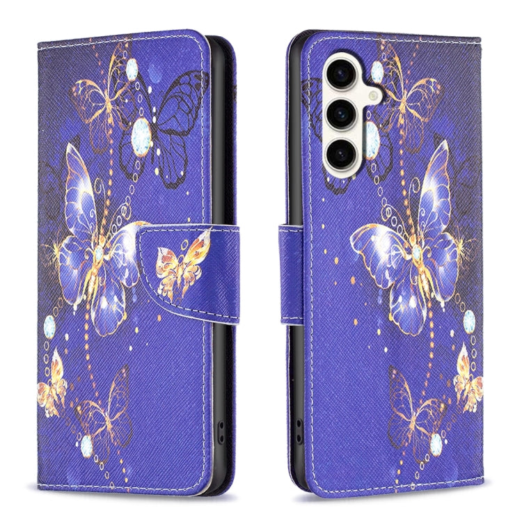 Custodia in pelle con motivo colorato per Samsung Galaxy S23 FE 5