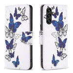 Custodia in pelle con motivo per Samsung Galaxy A25 5G