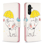Custodia in pelle con motivo per Samsung Galaxy A25 5G