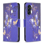 Custodia in pelle con motivo per Samsung Galaxy A25 5G