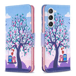 Custodia in pelle con motivo colorato per Samsung Galaxy S24+ 5G