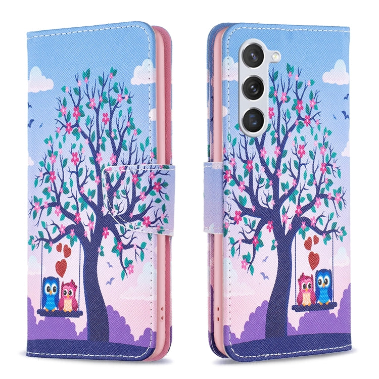 Custodia in pelle con motivo colorato per Samsung Galaxy S24+ 5G